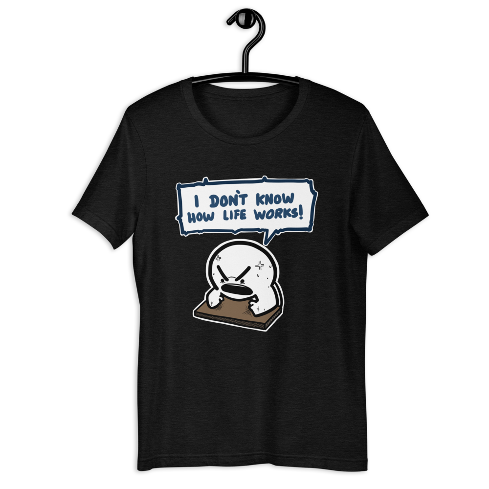I DON'T KNOW HOW LIFE WORKS t-shirt
